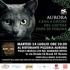 Aurora Presenta La Cena A Favore Del Gattile Enpa Di Verona | 2night Eventi Verona
