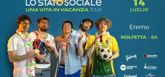 Lo Stato Sociale in concerto all'Eremo Club Lo Stato Sociale in concerto all'Eremo Club