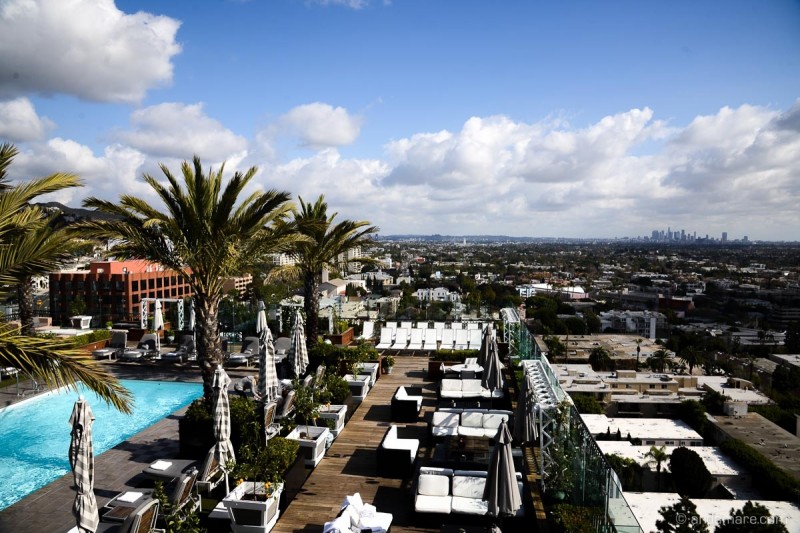 london west hollywood's rooftop, los angeles