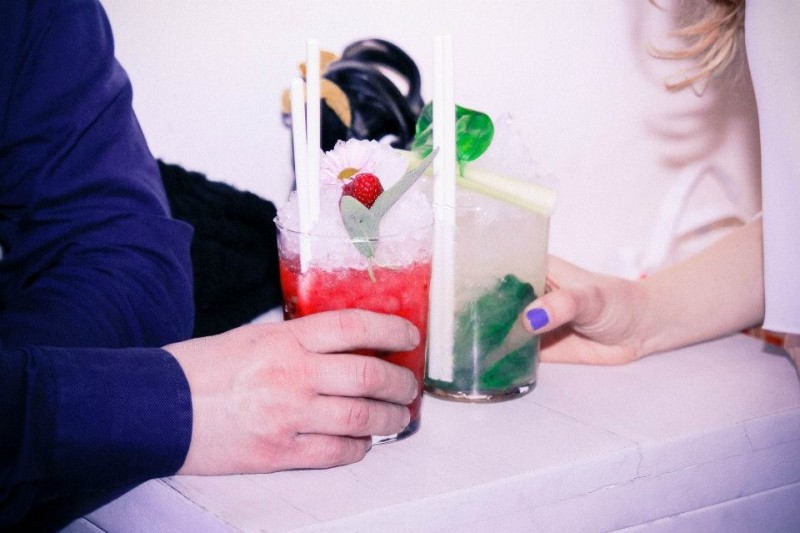 magazine, blanco, cocktail