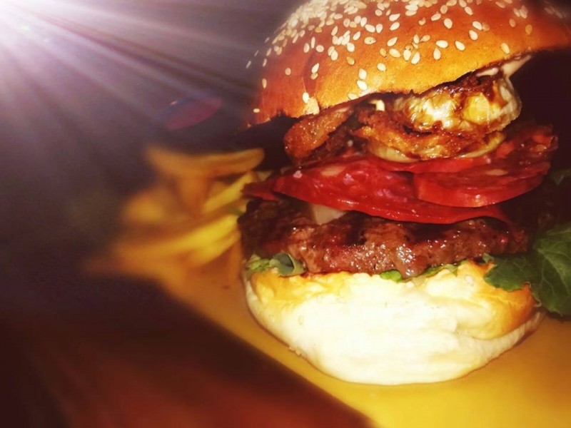 hamburger del brillo parlante