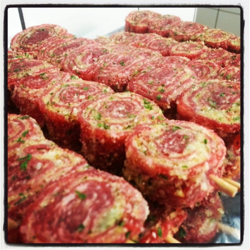spiedini carne