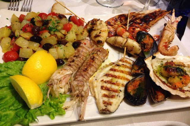 grigliata di pesce in veneto