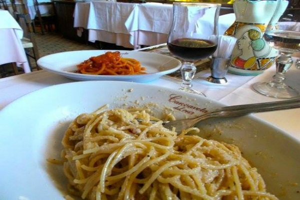 hostaria cannavota roma piazza san giovanni in laterano trattoria tipica cena cucina romana dolce vita vintage cena a san giovanni