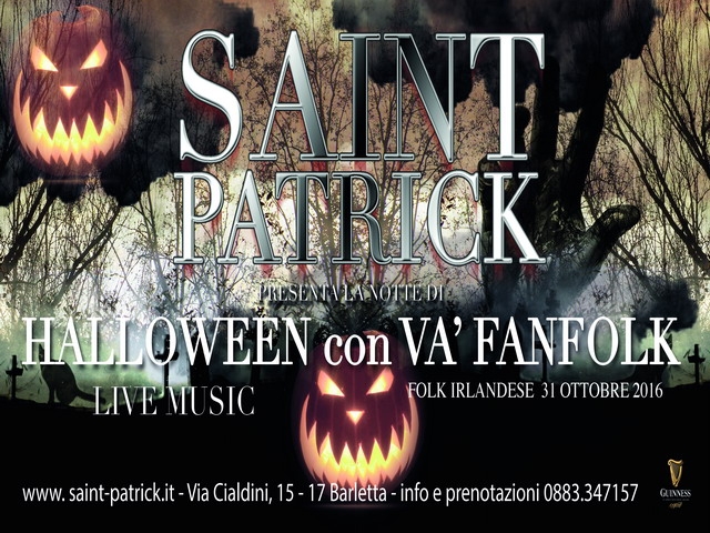 saint patrick halloween puglia barletta pub musica live folk irish pub