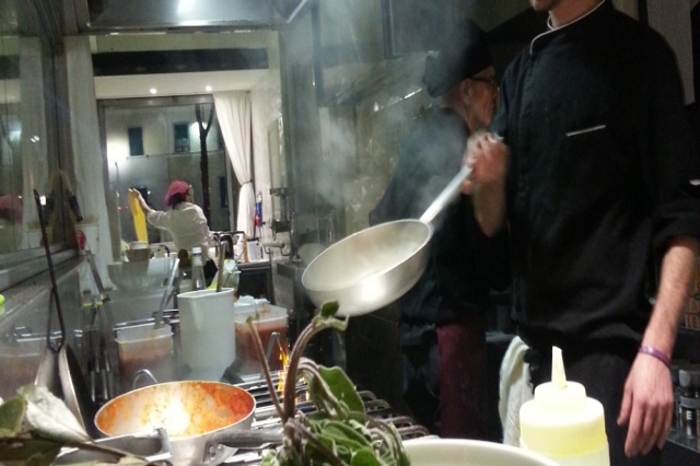 cucina a vista ristorante firenze