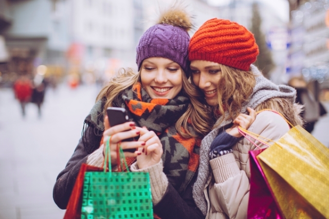 shopping natale con amiche