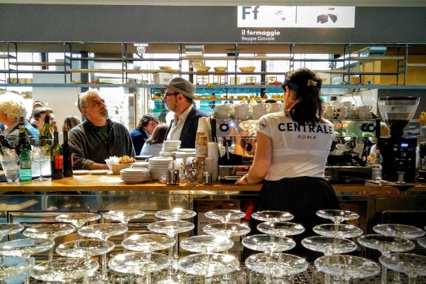 mercato centrale roma stazione termini tartufi luciano savini caffè espresso mondi miscela banco