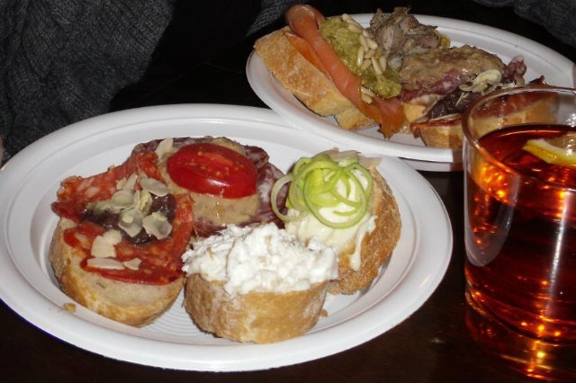 al portego i migliori crostini col baccalà di venezia