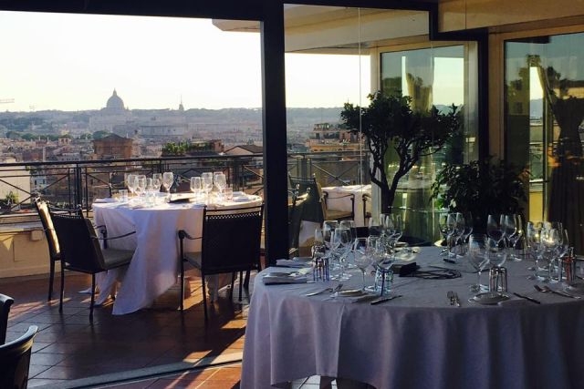 cena romantica per due d'estate stazione di posta roma
