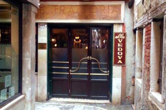 alla vedova i ristoranti nelle piccole calli a venezia
