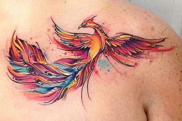 tatuaggi tendenze 2017 watercolor tattoo