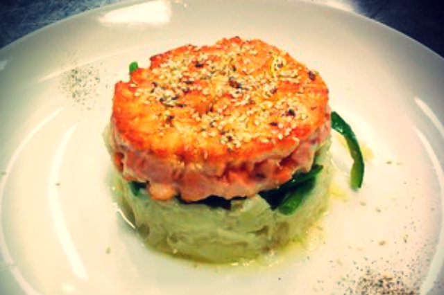 hamburger salmone