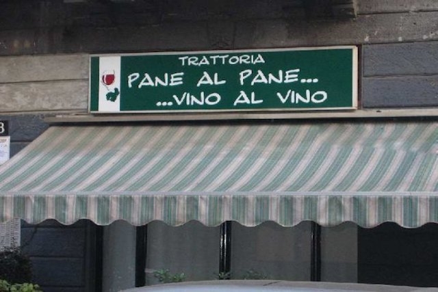pane al pane e vino al vino milano