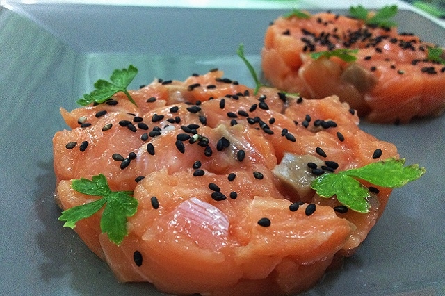 tartare salmone