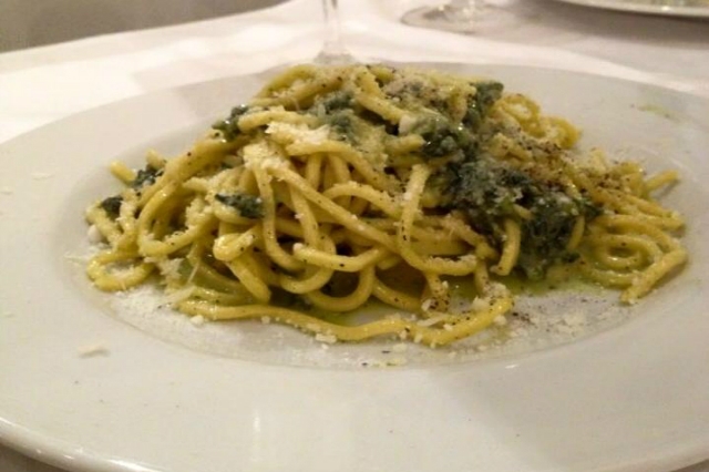 meat nuove trattorie urbane roma portuense cacio e pepe con pistacchi