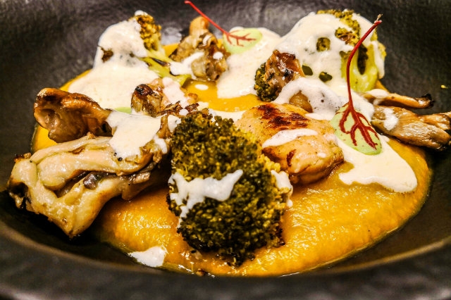 piatto a base di funghi brado roma