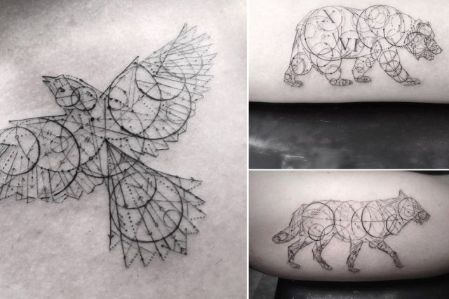tatuaggi tendenze 2017 forme geometriche