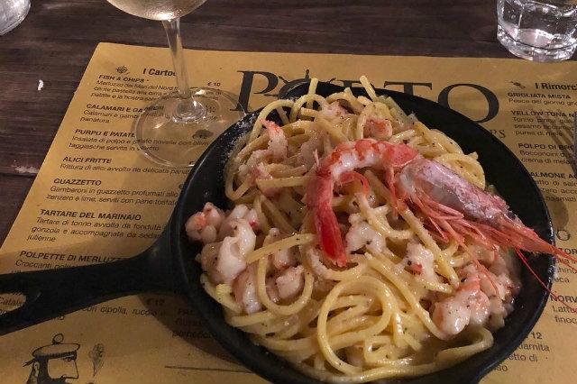 porto fish carbonara