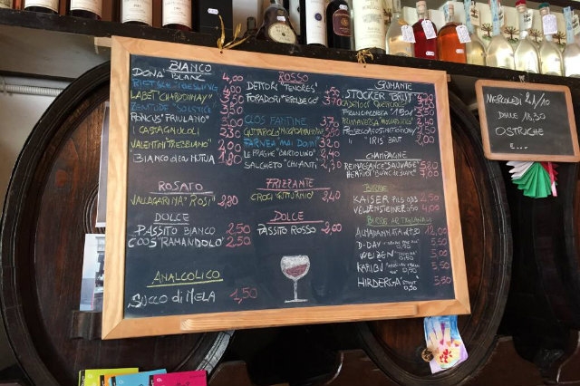 wine bar veneto