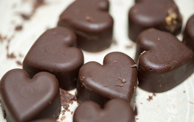 cuori di cioccolato