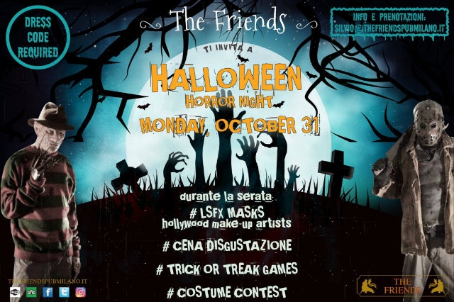 the friends halloween milano