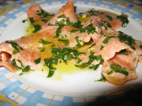 salmone marinato