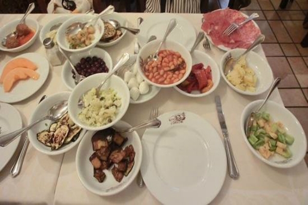 ristorante osteria orso 80 roma piazza navona centro storico cucina tradizionale romana antipasti 15 portate verdure salumi formaggi sottoli migliori 5 antipasti a roma